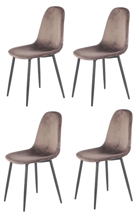 Lot De 4 Chaises En Velours - BIBA 16 Lot De 4 Chaises En Velours - BIBA – Image 16