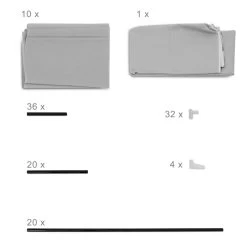 2x Meubles à Chaussures Anthracite 26 2x Meubles à Chaussures Anthracite -Magasin de meubles 9bbf9a719d3843549c2e22c1fa68447d