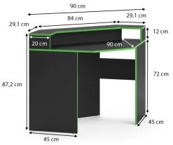 Bureau Ordinateur Kron 90cm Noir/vert -Magasin de meubles a014208040a148ec9fecebc76d2a523e.cropped 0 97 995 835.processed