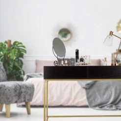 Table De Console Doré Noir -Magasin de meubles a4b7ffc380f04960a569ac2b25b95365