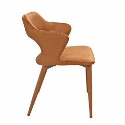 Chaise Velours Bleu Accoudoirs - SWEET -Magasin de meubles a5458b6a5cfc4dce9a734c75917f1313