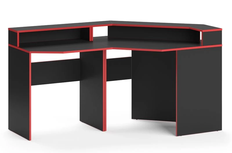 Bureau Ordinateur Kron Noir/rouge Set 5 1 Bureau Ordinateur Kron Noir/rouge Set 5