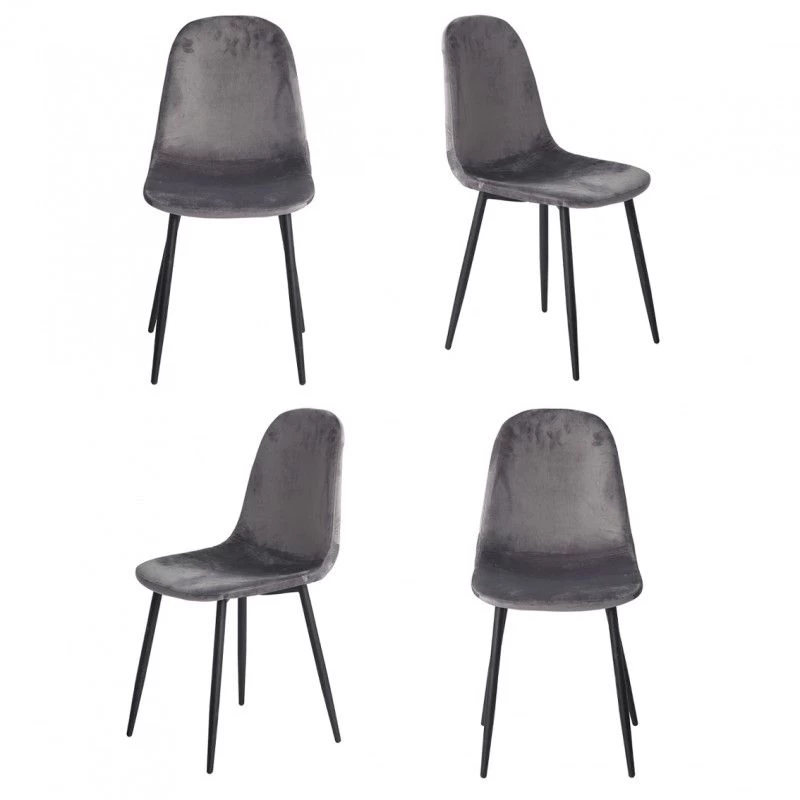 Lot De 4 Chaises En Velours - BIBA 6 Lot De 4 Chaises En Velours - BIBA – Image 6