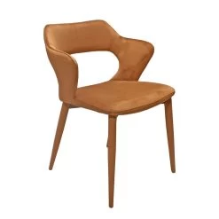 Chaise Velours Bleu Accoudoirs - SWEET -Magasin de meubles a7f1ef98055e4fadab7de2f155cb9f84