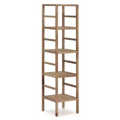 Étagère Alam En Bois De Noyer, 5 Niveaux