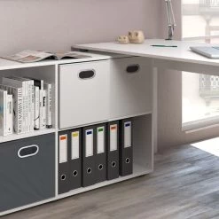 Bureau D'angle FlexPlus Blanc -Magasin de meubles acb76ea5165e4b199c43ee66c0c3fe71