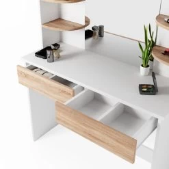 Coiffeuse Charlotte Blanc Avec Banc -Magasin de meubles b01759bcc90c4ee09941e83867dc5f76 1