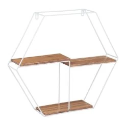 Étagère Murale Hexagonale 3 Rayons -Magasin de meubles b25cfdbf21d44d279a53a9301e215a1c