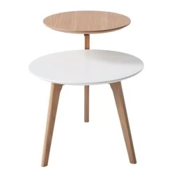 Table D'appoint Wolka 18 Table D'appoint Wolka -Magasin de meubles beistelltisch wolka eiche teilmassiv eiche weiss 4760160