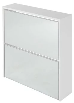 Armoire à Chaussures 63x17x67 Cm Blanc
