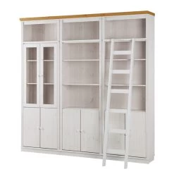 Bibliothèque Lillehammer V -Magasin de meubles buecherwand lillehammer v kiefer massiv weiss honig 1112606