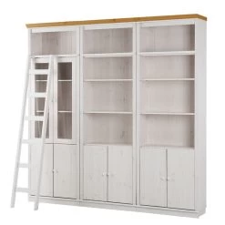 Bibliothèque Lillehammer V -Magasin de meubles buecherwand lillehammer v kiefer massiv weiss honig 1112610