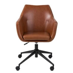 Chaise De Bureau Pivotante NICHOLAS 30 Chaise De Bureau Pivotante NICHOLAS -Magasin de meubles buerodrehstuhl nicholas i kunstleder metall vintage braun 4417976