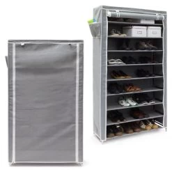 2x Meubles à Chaussures Anthracite