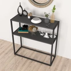 Table Console Hemsedal Anthracite -Magasin de meubles c0a9a19c07b4478ea933bb58b17e01ba