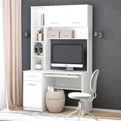 Bureau Ordinateur Crossline Blanc -Magasin de meubles c3368586836d4934a711a3f8c6f9e485