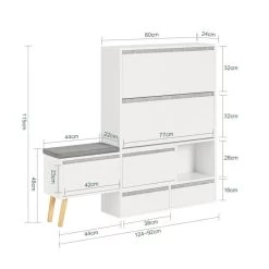 Meuble à Chaussures FSR134-W -Magasin de meubles c7d88790a31f4a148357bd8aea780391