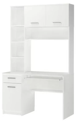 Bureau Ordinateur Crossline Blanc