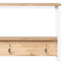 Étagère Polyg. Portemanteau 120cm Blanc -Magasin de meubles cc2546177eec44f9b86c1a3176482a16