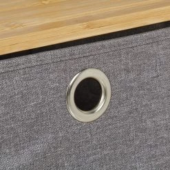 Portant En Bambou Avec Boîtes En Tissu -Magasin de meubles d17f0c0aeb5c4058ba8f8306a11bea56