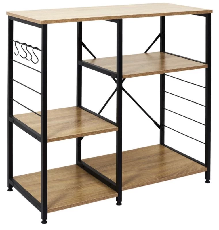 Etagère De Cuisine En Bois Et Métal Stan