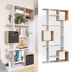 Etagère Blanc/sonoma Cube -Magasin de meubles d628e5952573433d9e996b87481ca4e4
