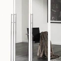 Armoire à Portes Battantes Brooklyn II -Magasin de meubles drehtuerenschrank melva polarweiss spiegel 278231