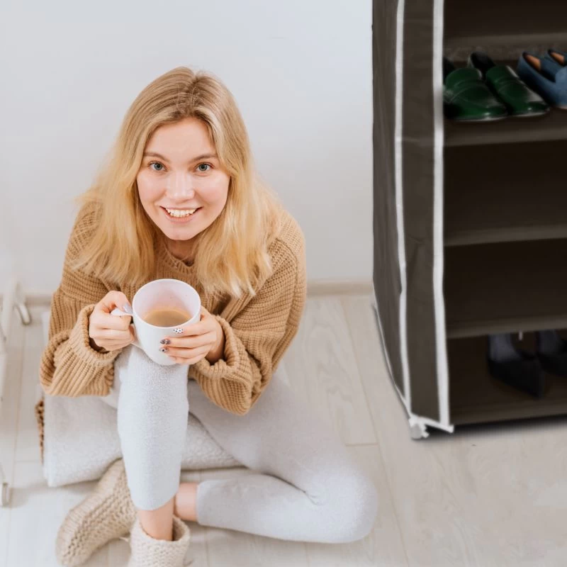 1xArmoire à Chaussures En Tissu Pliante 12 1xArmoire à Chaussures En Tissu Pliante – Image 12