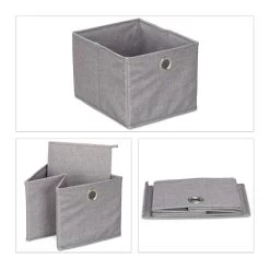 Portant En Bambou Avec Boîtes En Tissu -Magasin de meubles e5364c089b7f47ae97e97e2a04c25ae0