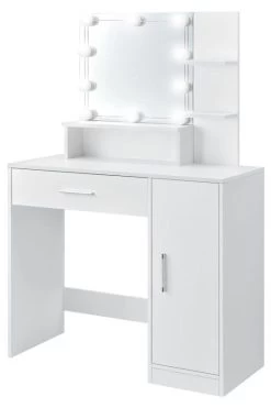 Coiffeuse 90x38x137 Cm Blanc