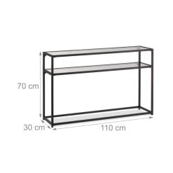 Table De Console Avec Plateau En Verre -Magasin de meubles eb32118424414e27ad6c550d669c4648