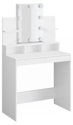 Coiffeuse Ania Blanche Avec LED