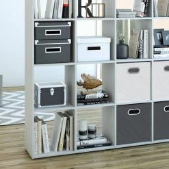 Etagère Karree Blanc 16 Compartiments -Magasin de meubles f862e0c84b8b43ad88fd914a247f9693