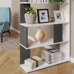 Etagère 80cm Anthracite/blanc 12 Etagère 80cm Anthracite/blanc -Magasin de meubles fa62c128586c49f88e252acc388472b1