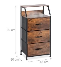 Commode Style Industriel 3 Tiroirs -Magasin de meubles fd51f25e4c7740c1a7a4d24bf6332bc8