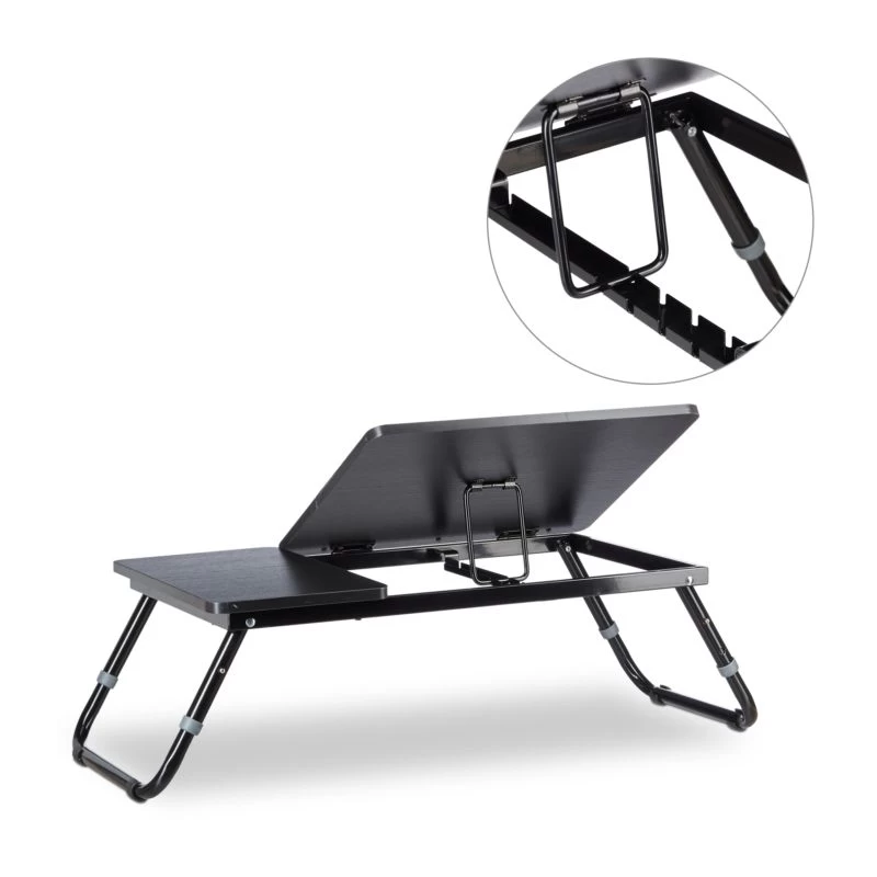 1x Table D'ordinateur Portable Noir 5 1x Table D'ordinateur Portable Noir – Image 5