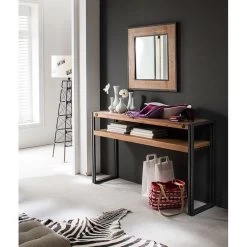 Console MANCHESTER -Magasin de meubles konsole manchester akazie massiv metall 4873564