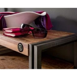 Console MANCHESTER -Magasin de meubles konsole manchester akazie massiv metall 4873568