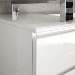 Bureau Paddington II -Magasin de meubles schreibtisch paddington hochglanz weiss lackiert mit 1 container 3375777