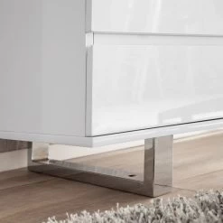 Bureau Paddington II -Magasin de meubles schreibtisch paddington hochglanz weiss lackiert mit 1 container 3375785