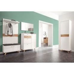 Armoire à Chaussures Calvi -Magasin de meubles schuhschrank calvi pinie weiss dekor eiche 4259232